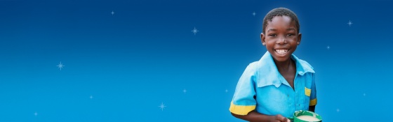 Místo u vánočního stolu, modré pozadí