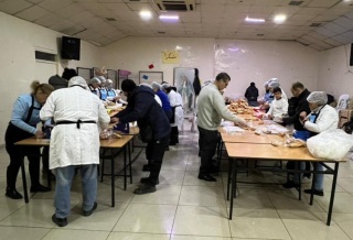 Zemětřesení Sýrie příprava jídla