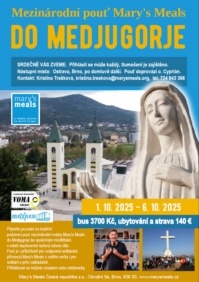 Plakát - pouť Medžugorje, podzim 2025